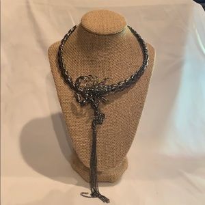 Scorpion cuff necklace